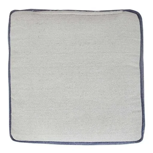Navy and Ivory Scandinavian Motif Pouf