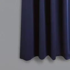 Navy Back Tab Blackout Curtain Panel Set, 63 in.