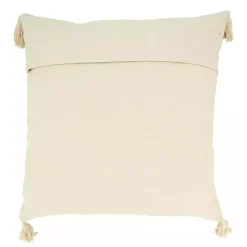 Navy Banded Whipstitch Pillow