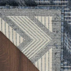 Navy Blue Diamond Indoor/Outdoor Area Rug, 6x9