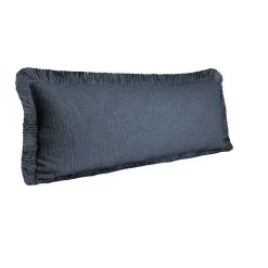 Navy Blue Handwoven Appen Lumbar Pillow
