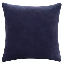 Navy Blue Velvet Handmade Throw Pillow