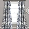 Navy Botanical Garden Curtain Panel Set, 95 in.