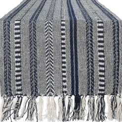 Navy Braided Stripe Table Runner, 108 in.