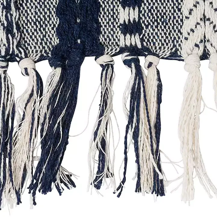 Navy Braided Stripe Table Runner, 108 in.