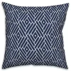 Navy Diamond Geo Outdoor Pillow