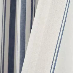 Navy Farmhouse Stripe Curtain Panels, Set of 2