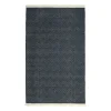 Navy Handwoven Herringbone Area Rug, 2x3