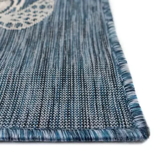 Navy Harrison Turtle Indoor/Outdoor Area Rug, 7x9