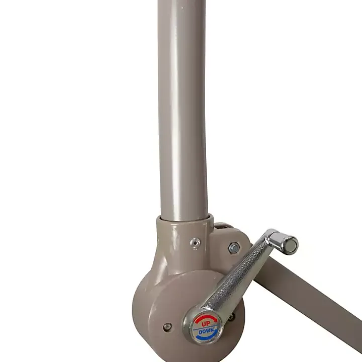 Navy Offset Hand Crank Outdoor Umbrella