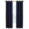 Navy Room Darkening Curtain Panel Set, 63 in.