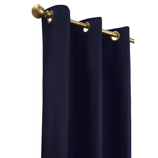 Navy Room Darkening Curtain Panel Set, 63 in.