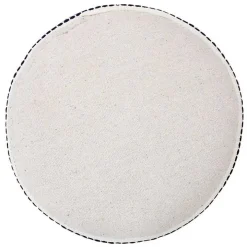 Navy Seaside Textured Stripe Pouf