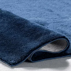 Navy Shag Washable Area Rug, 6x9