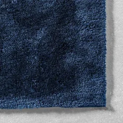 Navy Shag Washable Area Rug, 6x9