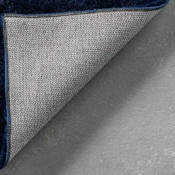 Navy Shag Washable Area Rug, 6x9