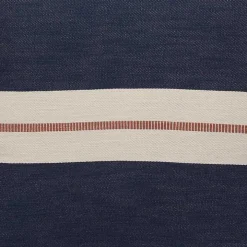 Navy Single Stripe Pillow
