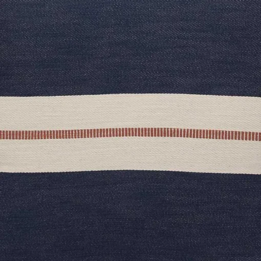 Navy Single Stripe Pillow