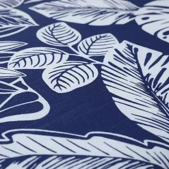 Navy Tropical Foliage Outdoor Chaise Cushion