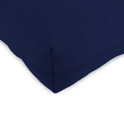 Navy Tufted Outdoor Chair Cushions, Set of 2