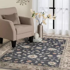 Navy Vintage Leni Area Rug, 5x7