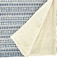 Navy Woven Line Stripe Table Runner