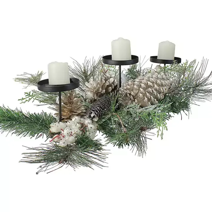 Needle Pine and Berries Centerpiece