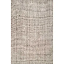 Neely Solid Jute Area Rug, 5x8