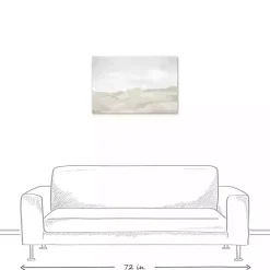 Neutral Abstract Canvas Art Print