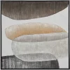 Neutral Bubbles II Framed Canvas Art Print