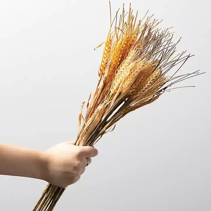 Neutral Fall Wheat Bundles, Set of 2