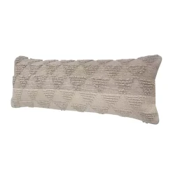 Neutral Gradient Diamonds Lumbar Pillow