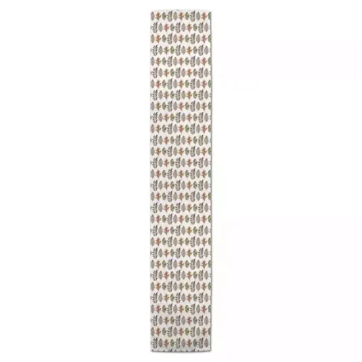 Neutral Leaf Pattern Table Runner, 72 in.