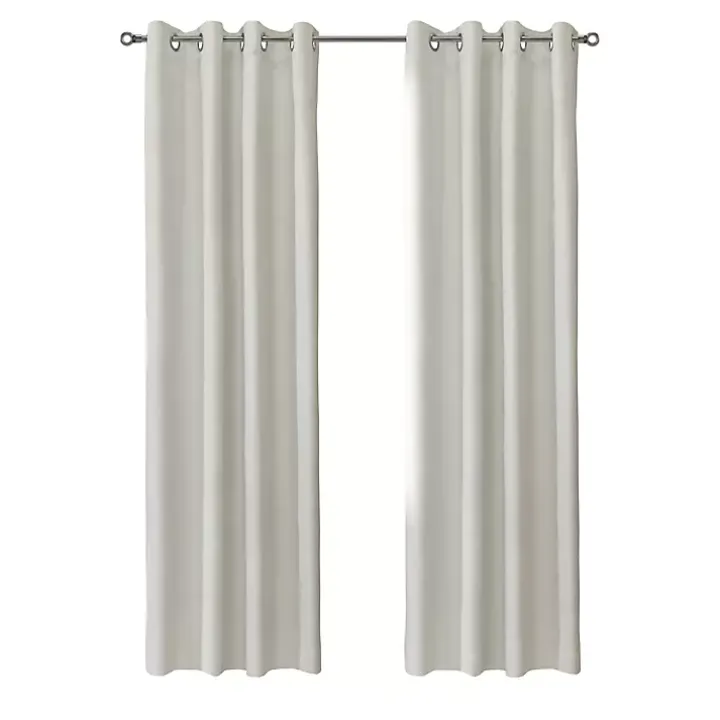 Neutral Light Filtering Curtain Panel, 63 in.