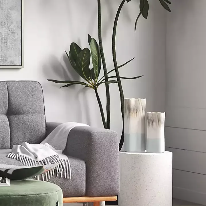 Neutral Ombre Ceramic Vase, 12 in.