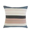 Neutral Striped Outdoor Pillow