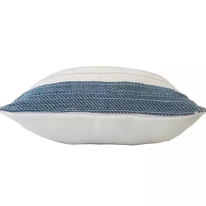 Neutral Striped Outdoor Pillow