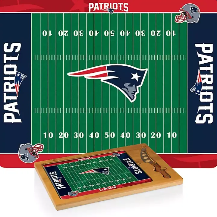 New England Patriots Cutting Board & Knife Set