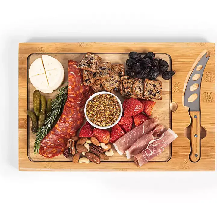 New England Patriots Cutting Board & Knife Set