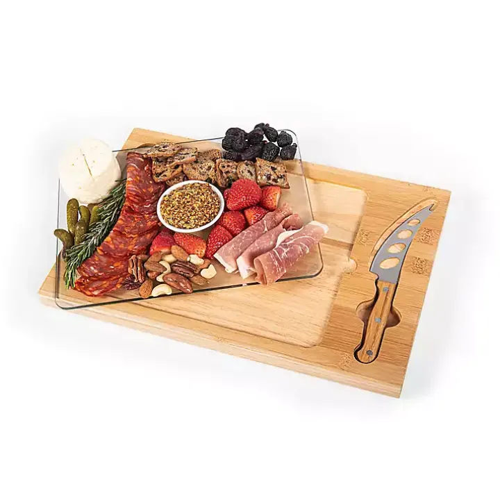 New England Patriots Cutting Board & Knife Set