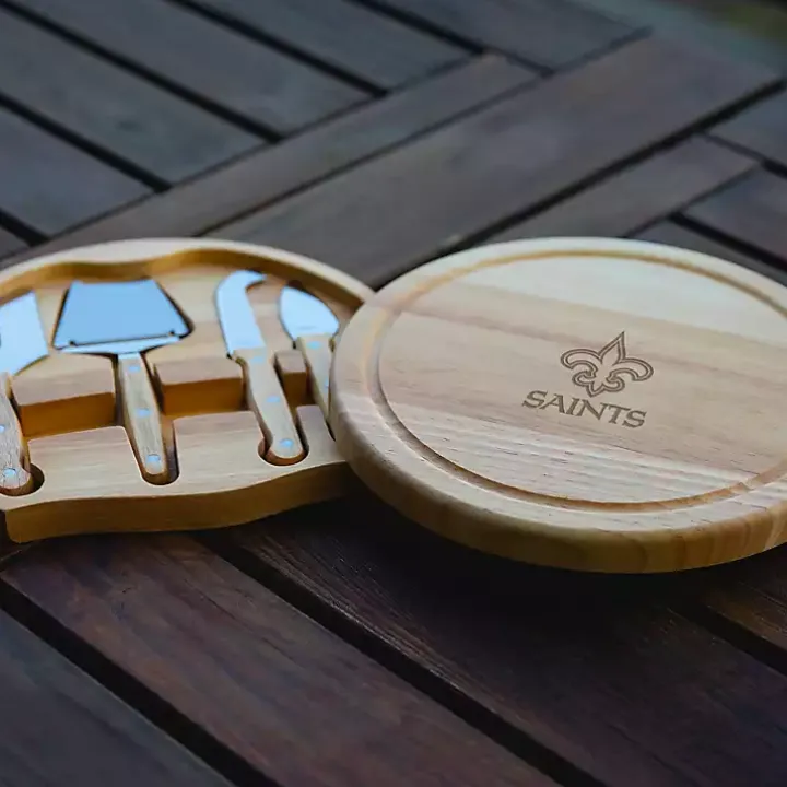 New Orleans Saints Cheese Board and Tool Set