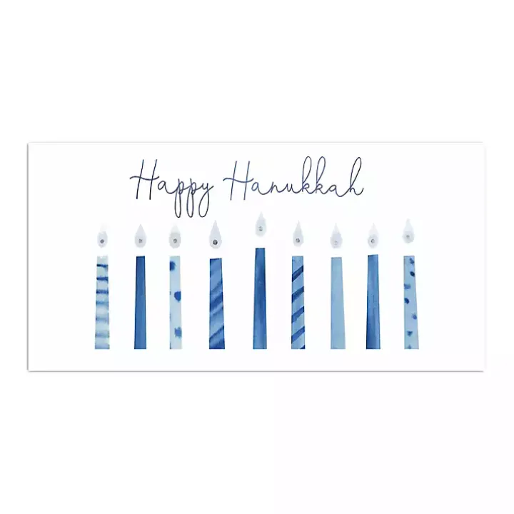 Nine Candles of Hanukkah Canvas Art Print