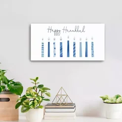Nine Candles of Hanukkah Canvas Art Print