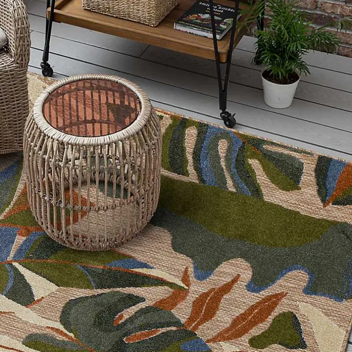 North Shore Botanical Outdoor Area Rug, 7x10