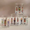 Nutcracker Short Glass Tumblers, Set of 4