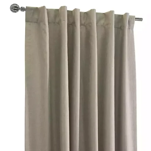 Oatmeal Baxter Blackout Curtain Panel, 95 in.