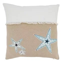Ocean Breeze Starfish Throw Pillow