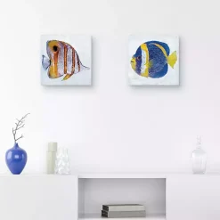 Ocean Fish Canvas Art Prints, Set of 2
