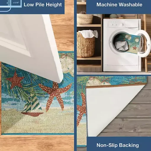 Ocean Holiday Accent Rug, 24x34