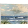 Ocean Regatta Framed Canvas Art Print